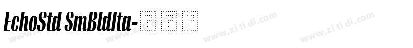 EchoStd SmBldIta字体转换